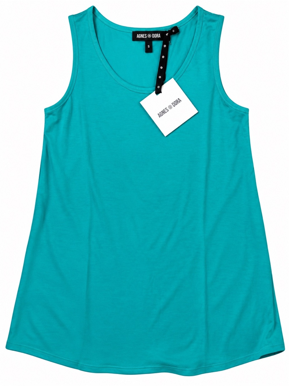 NWY Agnes & Dora Turquoise Green Scoop Neck Tank Top Size XS Retail $38.00